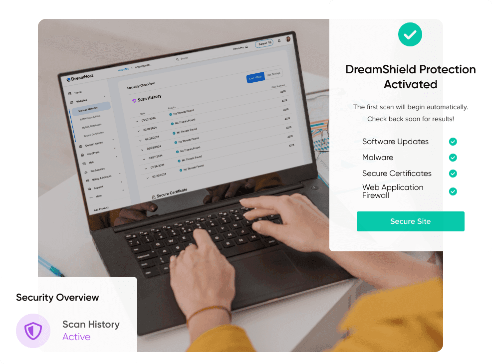 laptop and dreamshield