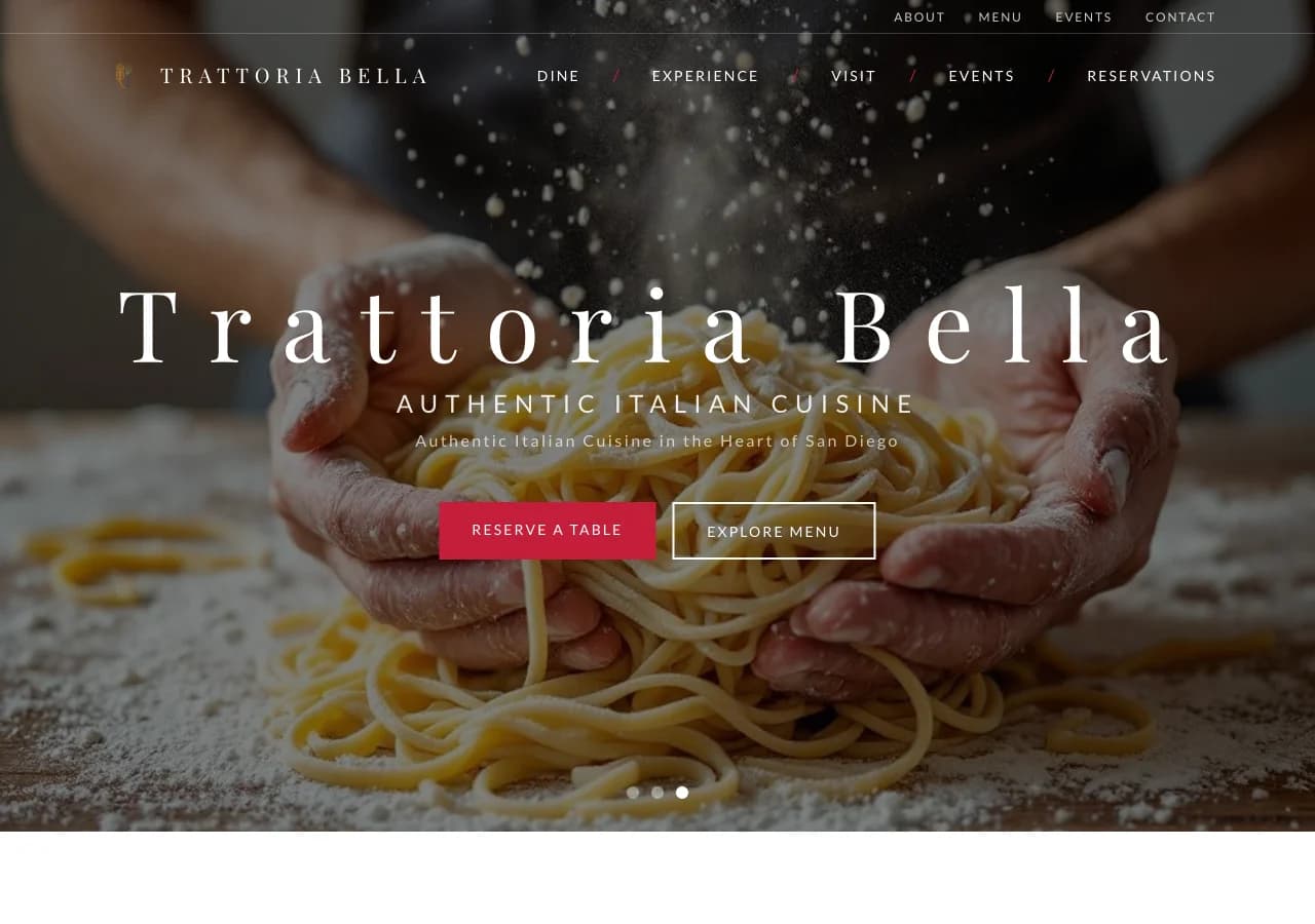 Trattoria Bella — Built with Remixer